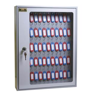 Шкаф для ключей Klesto SKB-65 серый, металл/стекло
