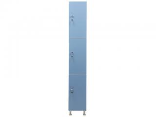 Шкаф для раздевалок WL 13-30 голубой/белый с типом замка:  ключевой