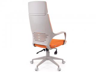 Кресло Trio Grey (ткань оранжевая) высотой 1140