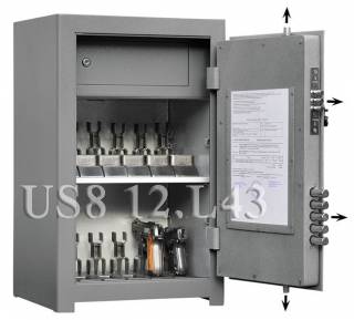 Сейф Gunsafe US8 12.L43 SL с типом замка:  Два ключевых