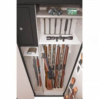 Сейф Gunsafe BS969 EL Lux SILVER BLACK вмещает стволов: 6-9