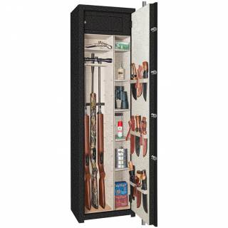 Сейф Gunsafe BS947 UN EL LUX SILVER BLACK имеет тип замка: Электронный кодовый