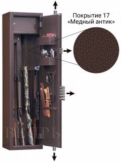 Сейф Gunsafe ВЕПРЬ Lux имеет тип замка: Два ключевых