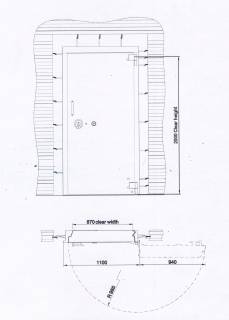 Дверь сейфовая Robur RVD Grade I2 класс взломостойкости