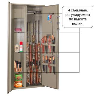 Шкаф оружейный Стрелок 104 EL K много полок