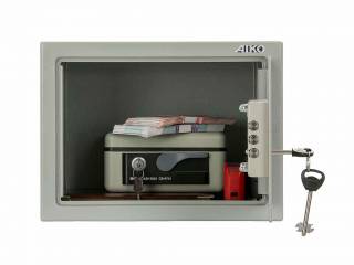 Сейф Aiko T-23 имеет тип замка: ключевой