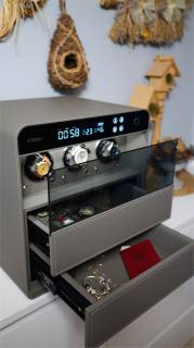 Сейф Klesto JSM-3 дымчатый серый с типом замка:  Электронный кодовый + Биометрический