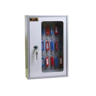 Шкаф для ключей Klesto SKB-24 серый, металл/стекло