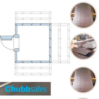 Сейфовая комната Chubb ModuleGuard с типом замка:  Ключевой, Электронный, Комбинационный