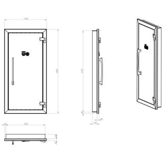 Бронированная дверь Armando G DGK Series с типом замка:  Электронный