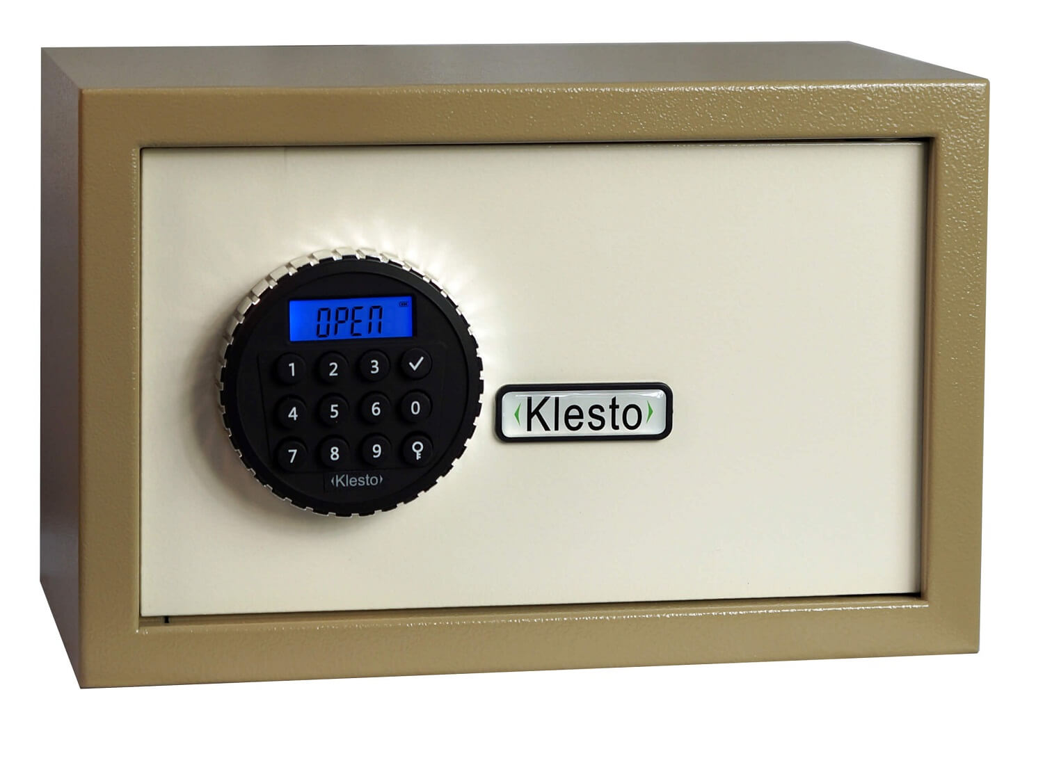 Сейф Klesto 20E имеет тип замка: Электронный и Аварийный ключ
